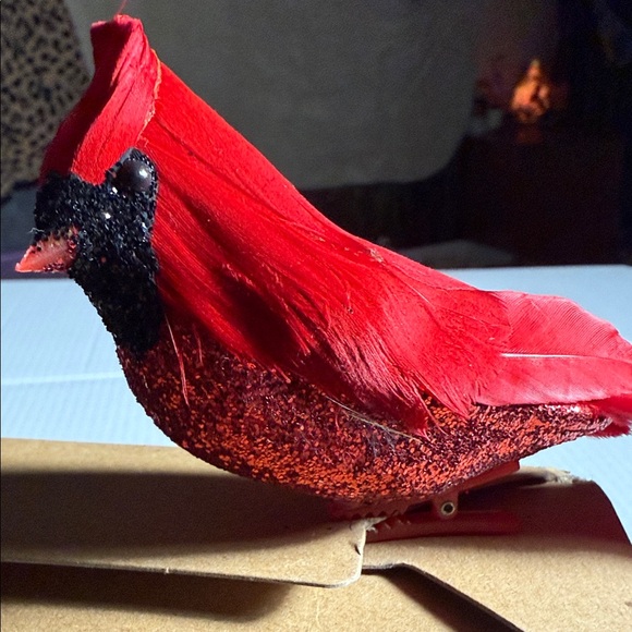 Charming Red Cardinal Holiday Ornament - Picture 3 of 7